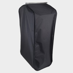 Black garment bag side opening
